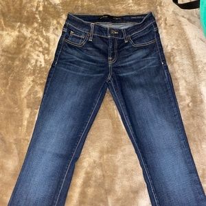 Guess dark and light blue jeans